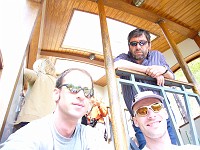  Les 3 Mousquetaires de cette sortie: Jean-Philippe, Stéphane et Michel au-dessus 